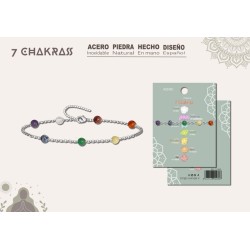 Pulsera 7 Chakras Con Piedra Natural - Coleccion 7 chakras